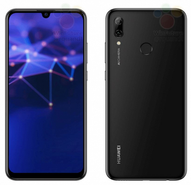 Бюджетный камерофон Huawei P Smart (2019) позирует на официальных рендерах, характеристики и цена тоже уже известны
