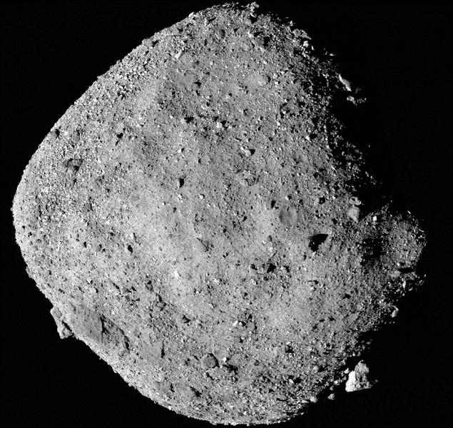 Зонд OSIRIS-REx обнаружил воду на астероиде Бенну 
