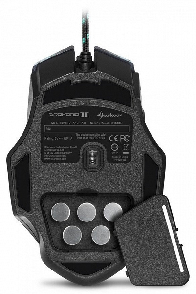 В игровой мыши Sharkoon Drakonia II используется оптический датчик PixArt 3360