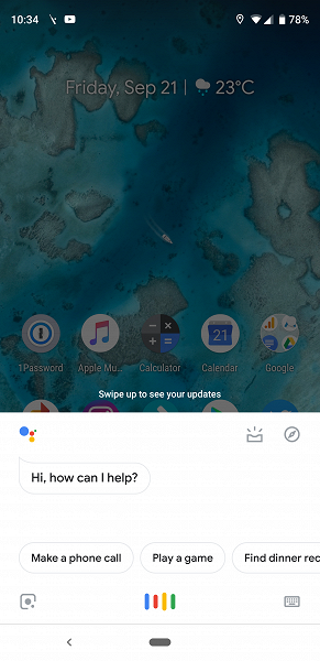 Фотогалерея дня: белый смартфон Pixel 3 XL с мятно-зеленой кнопкой включения