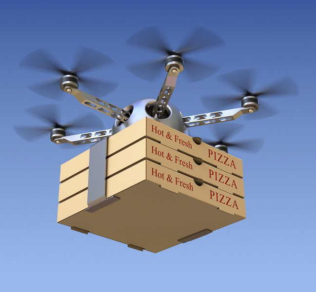 Uber хочет запустить сервис доставки еды дронами