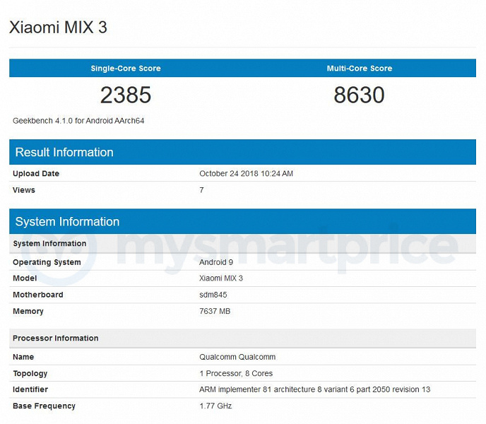 Специальное издание Xiaomi Mi Mix 3 «Запретный город» получит 10 ГБ ОЗУ и 256 ГБ на накопителе