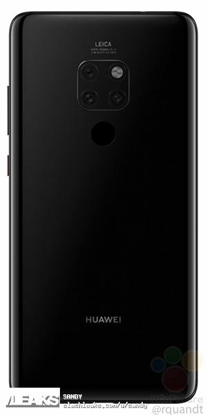 Опубликованы официальные рендеры камерофона Huawei Mate 20
