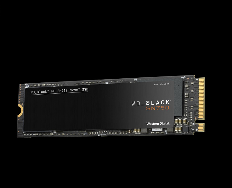 Твердотельные накопители WD Black SN750 NVMe будут выпускаться объемом от 250 ГБ до 2 ТБ