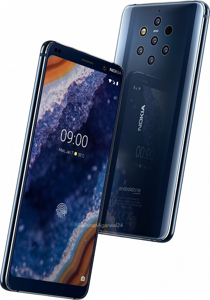 Опубликованы официальные рендеры &laquo;пентакамерного&raquo; смартфона Nokia 9 PureView в высоком разрешении