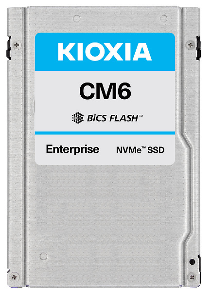 Твердотельные накопители Kioxia CM6 оснащены интерфейсом PCIe 4.0, но выполнены не в форм-факторе M.2