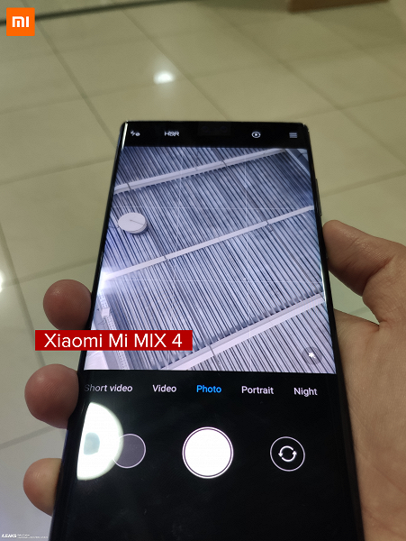 Живые фото настоящего Xiaomi Mi Mix 4 продемонстрировали работу скрытой камеры