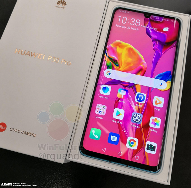 Фото и видео дня: смартфон Huawei P30 Pro вместе с упаковкой