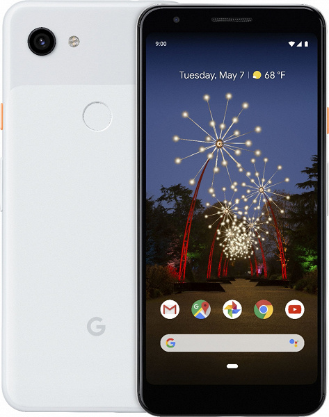 На качественном изображении смартфон Google Pixel 3a очень похож на обычный Pixel 3