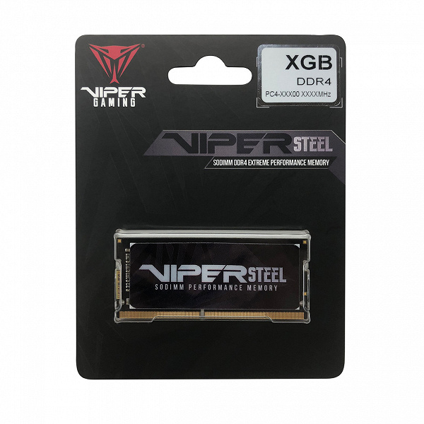 Модули памяти Viper Steel DDR4 SODIMM продаются по одному