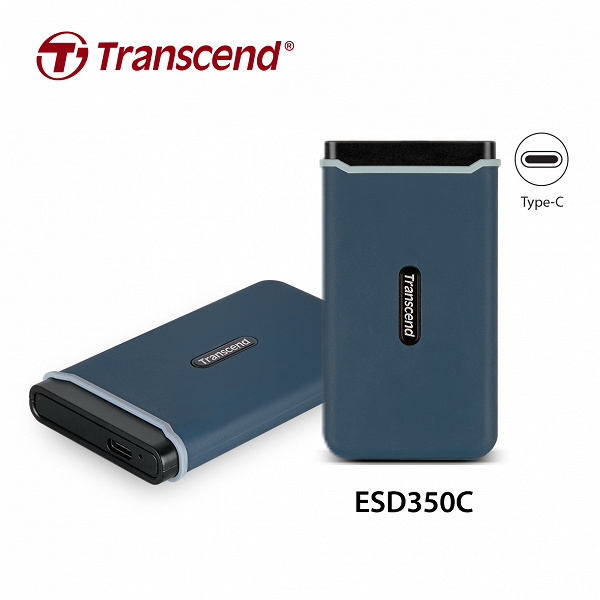 Скорость передачи данных портативного SSD Transcend ESD350C достигает 1050 МБ/с