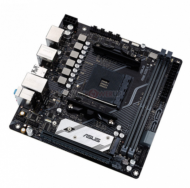 Плата Asus Prime A320I-K типоразмера mini-ITX поддерживает процессоры AMD Ryzen первого и второго поколения, включая восьмиядерные модели
