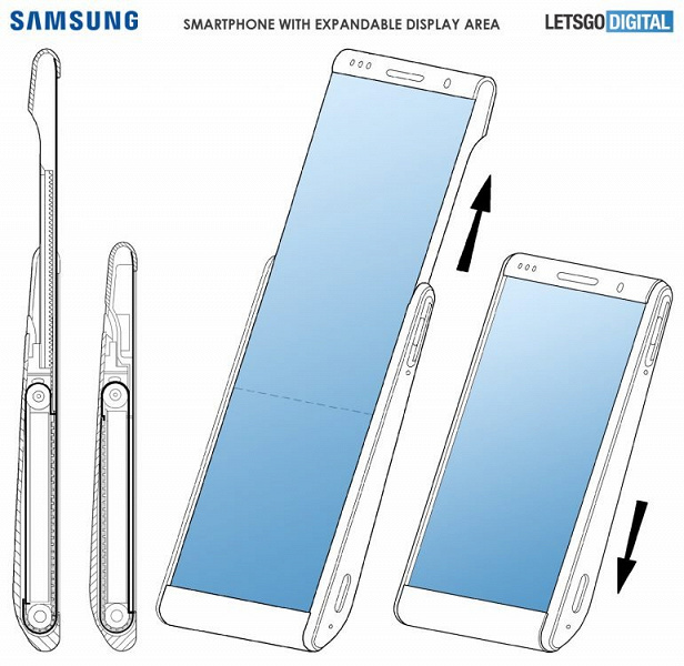 Samsung делает смартфон с раздвижным экраном