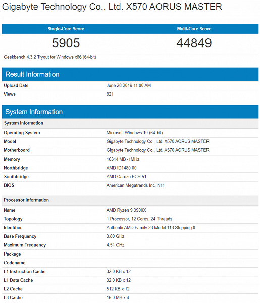 Процессор Ryzen 9 3900X опережает даже 18-ядерный Core i9-9980XE за 2000 долларов