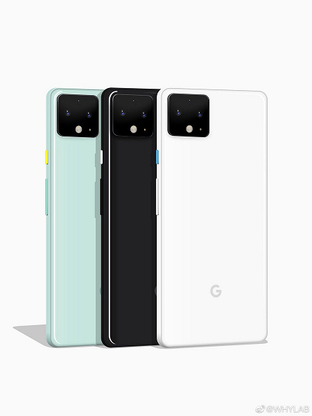 Качественные изображения Google Pixel 4 в трех цветах