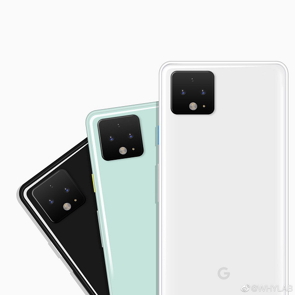 Качественные изображения Google Pixel 4 в трех цветах