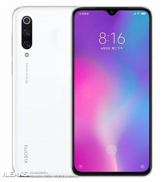 Xiaomi CC9 впервые позирует на официальном рендере