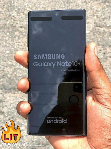 Samsung Galaxy Note10+ во включенном состоянии засняли вживую
