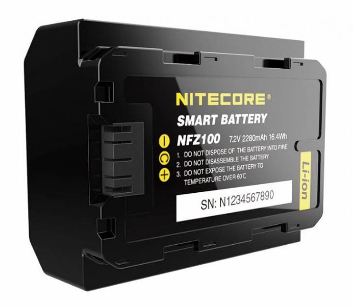 «Умный» аккумулятор Nitecore NFZ100 предназначен для камер Sony a7 III, a7R III и a9 (ILCE-9)