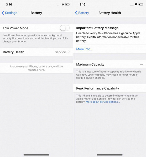 Apple препятствует замене аккумулятора в современных смартфонах iPhone