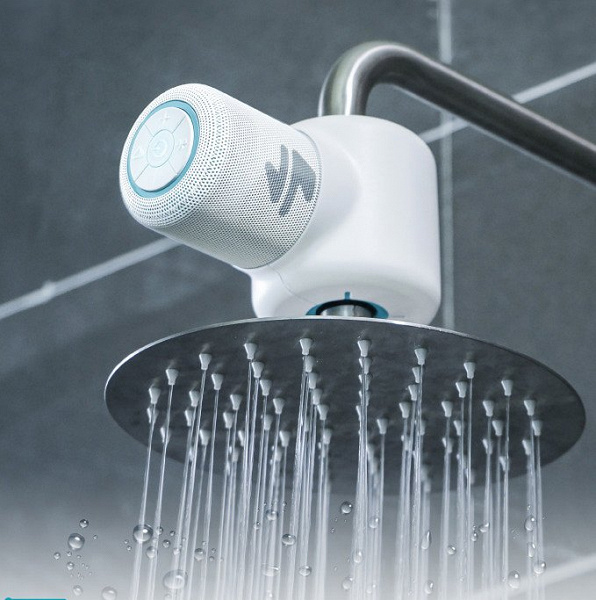 Колонка Shower Power питается энергией, вырабатываемой потоком воды 