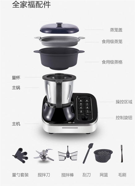 Более 20 кухонных приборов в одном устройстве Xiaomi. Представлен «многоцелевой кулинарный робот»