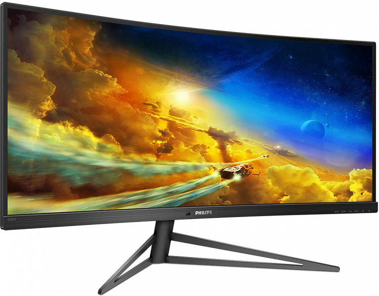 Игровой монитор Philips 345M1CR Momentum поддерживает частоту обновления 144 Гц