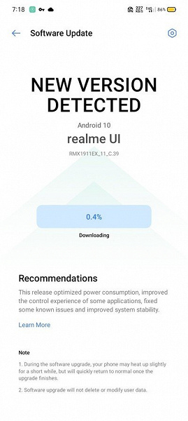 Хитовые смартфоны Realme 5 и Realme 5s получили Android 10 вместе с «конкурентом» MIUI и EMUI
