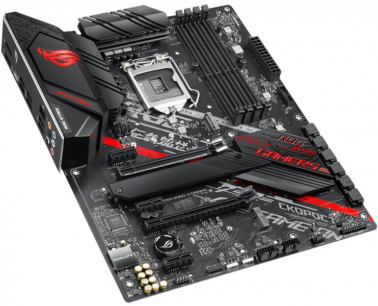 Плата Asus ROG Strix B460-H Gaming оснащена восьмифазной подсистемой питания процессора