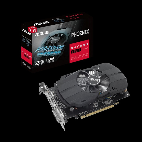 Каталог Asus пополнила видеокарта Phoenix Radeon 550 с 2 ГБ памяти GDDR5