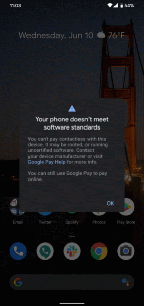 Осторожно с установкой. Платёжный сервис Google Pay пока не работает на Android 11 