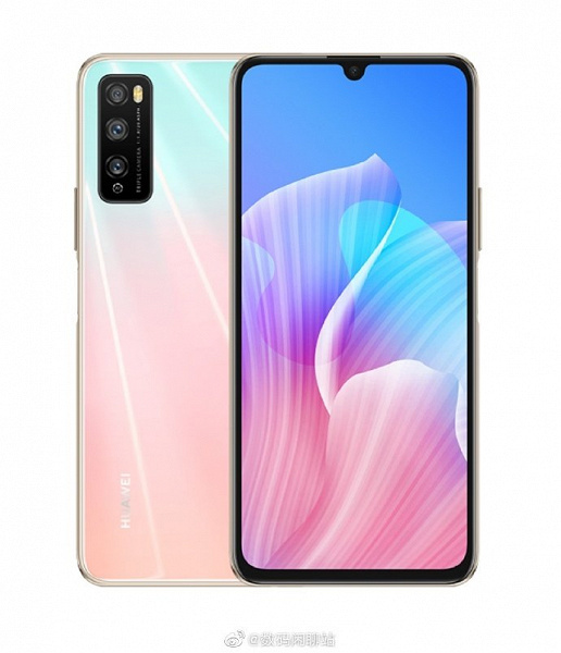 Honor 30 Lite показался на рендере спереди и сзади