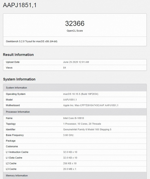 Новому iMac — новый процессор Intel. ПК получит эксклюзивный 10-ядерный Core i9-10910