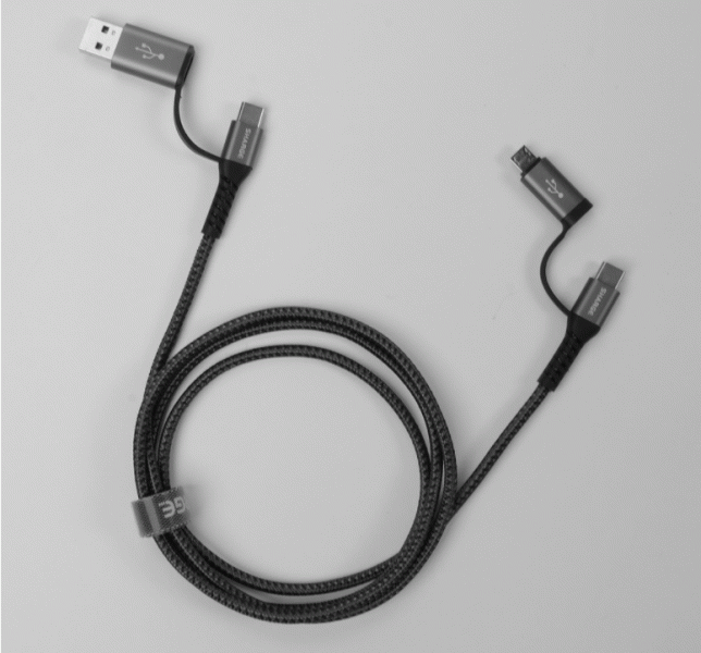 На Xiaomi Youpin появился кабель с разъемами USB-A, MicroUSB и двумя USB-C 