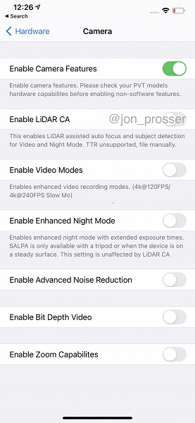 Подтверждены характеристики iPhone 12 Pro: экран OLED с частотой 120 Гц, запись видео 4К 240 к/с, лидар и быстрая зарядка
