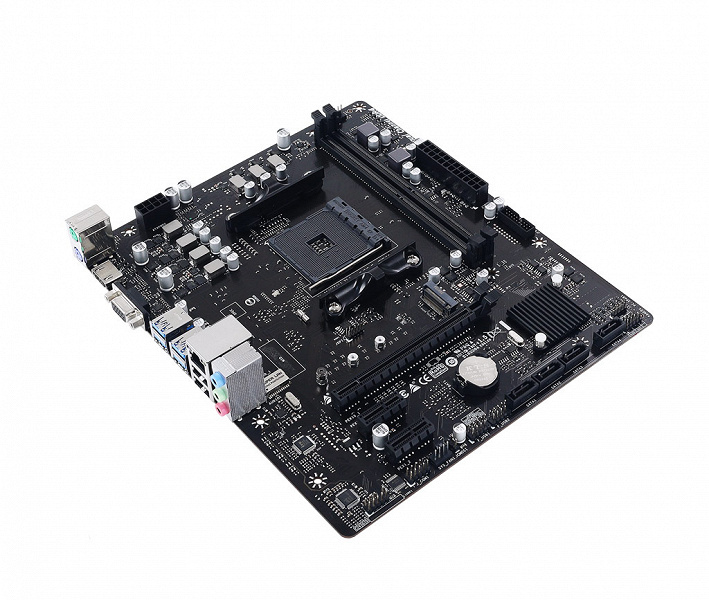 Системная плата Biostar A520MH V6.0 выполнена в типоразмере microATX