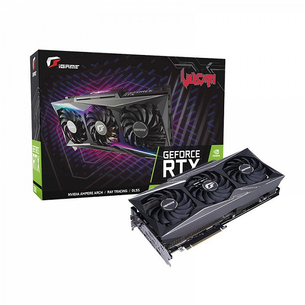 Представлена видеокарта Colorful iGame GeForce RTX 3090 Vulcan X OC