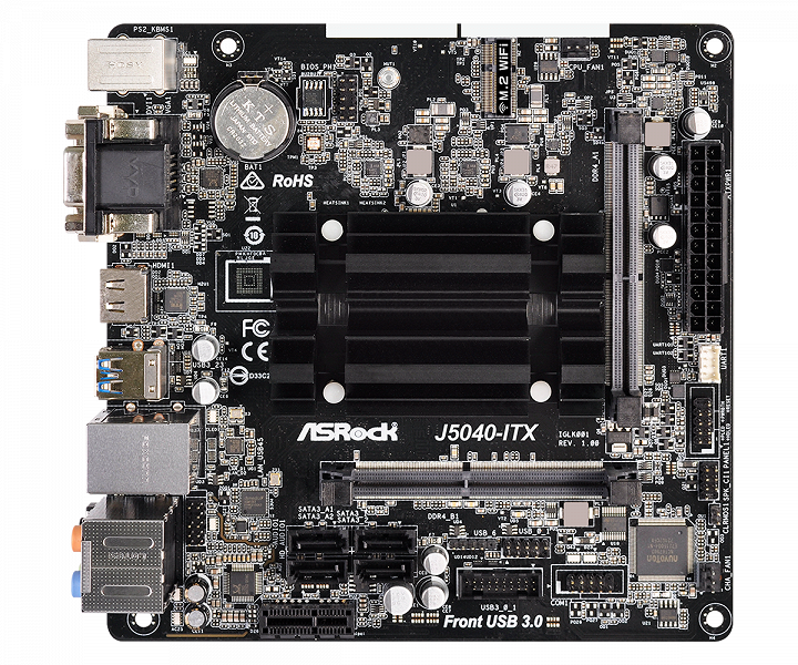 Плата ASRock J5040-ITX появилась в продаже