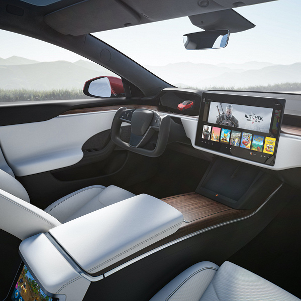 Руль-штурвал и встроенная игровая консоль с производительностью на уровне PlayStation 5. Tesla представила обновлённые Model S и Model X