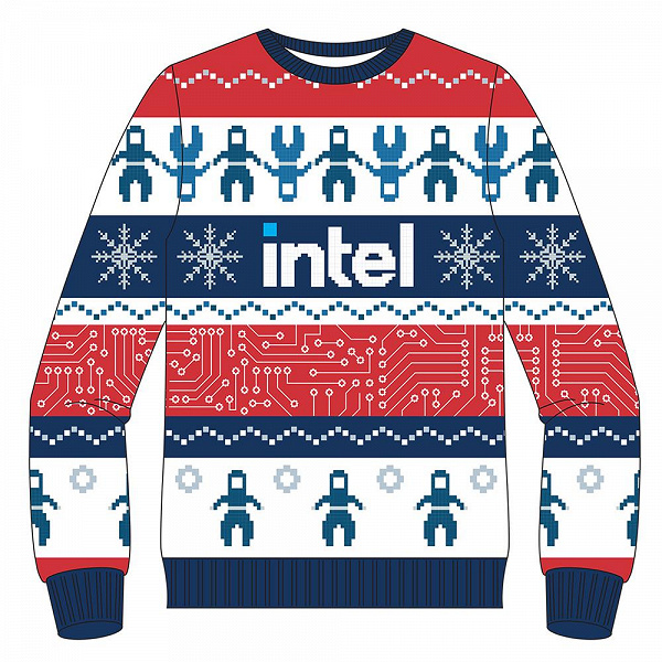 Без оленей, но в рождественском стиле. Intel представила свитер за 40 долларов