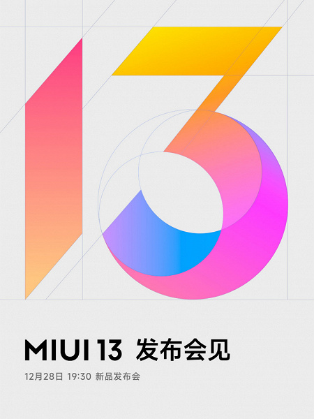 Officially: MIUI 13 will be presented on December 28