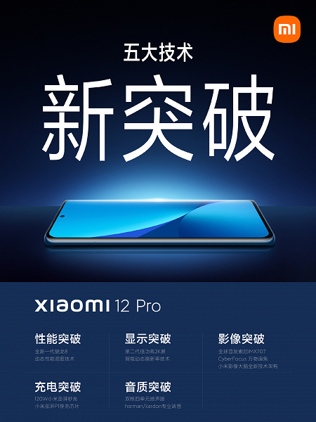 Xiaomi 12 Pro — первый телефон компании с четырьмя динамиками Harman/Kardon