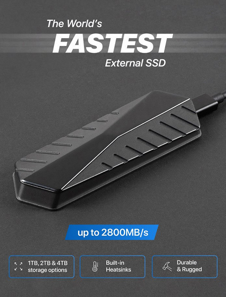 Представлен самый быстрый внешний SSD в мире. Он уже стал хитом на Indeigogo
