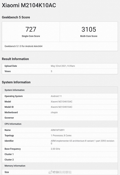 MediaTek Dimensity 1100, 8 ГБ ОЗУ, MIUI 12.5 и 67 Вт. Новые подробности о китайских смартфонах Redmi Note 10