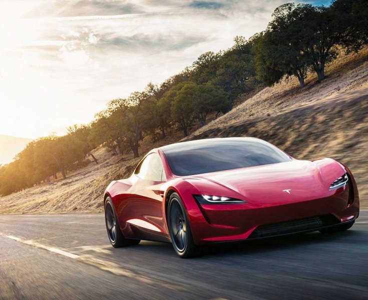 Илон Маск прорекламировал электродвгатель нового суперкара Tesla Roadster