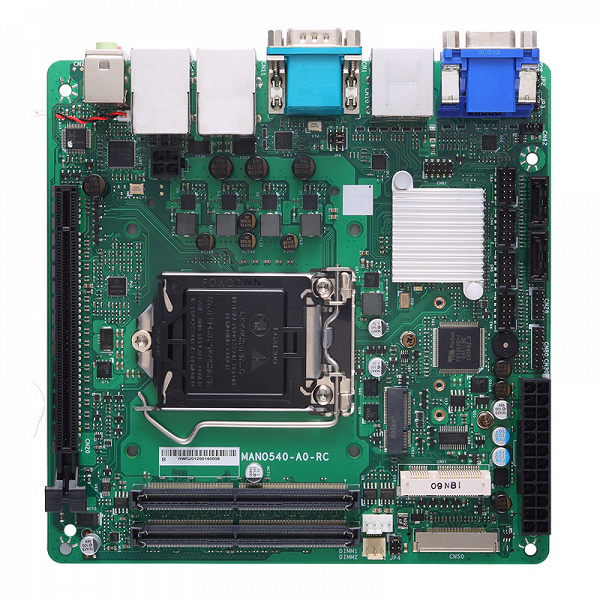 Системная плата Axiomtek MANO540 рассчитана на процессоры Intel в исполнении LGA1200