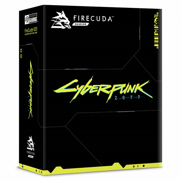 Компания Seagate представила SSD FireCuda 520, оформленный в стиле игры Cyberpunk 2077