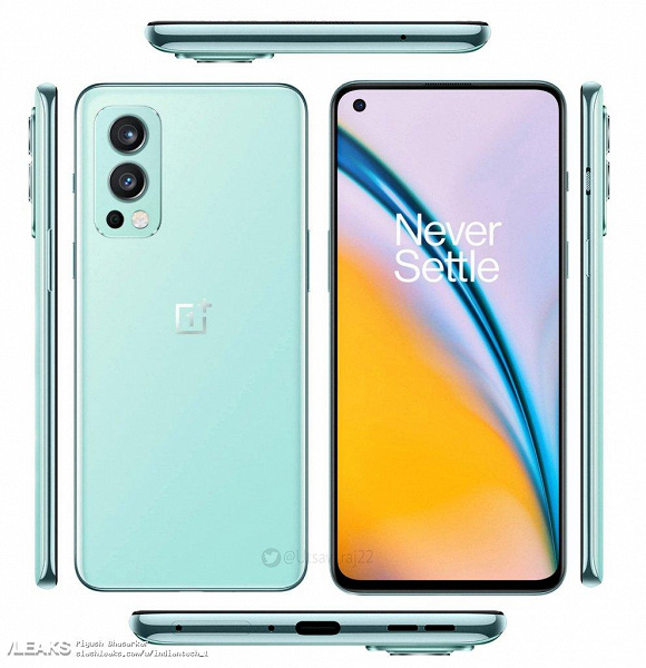 OnePlus Nord 2 впервые показали со всех сторон