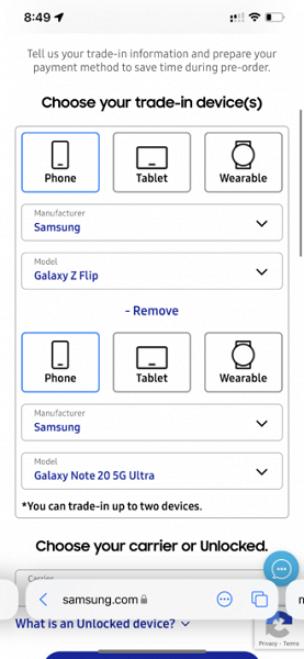 Samsung offers to trade two smartphones for Galaxy Z Fold 3 or Galaxy Z Flip 3