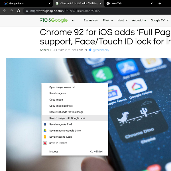 Google запускает поиск картинок с помощью «Google Объектива» в Chrome для ПК
